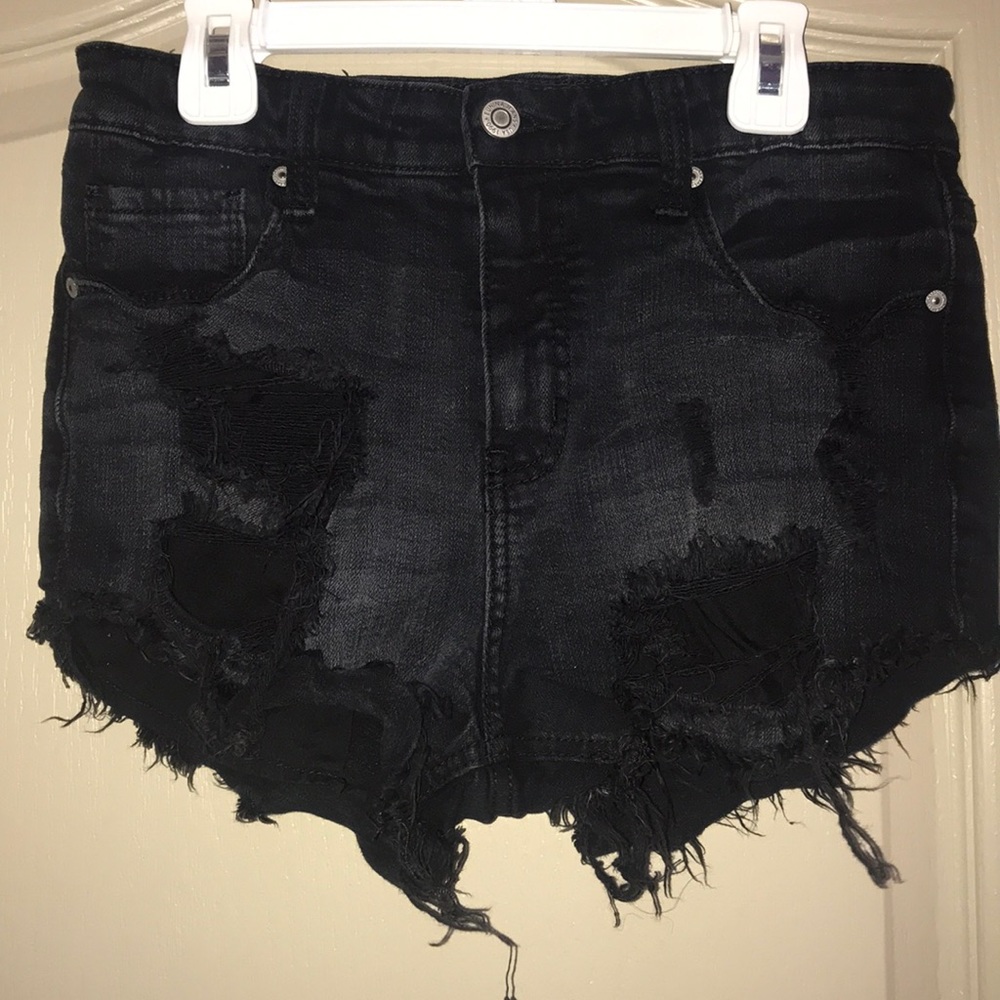 DRY GOODS Black High Waisted Jean Shorts